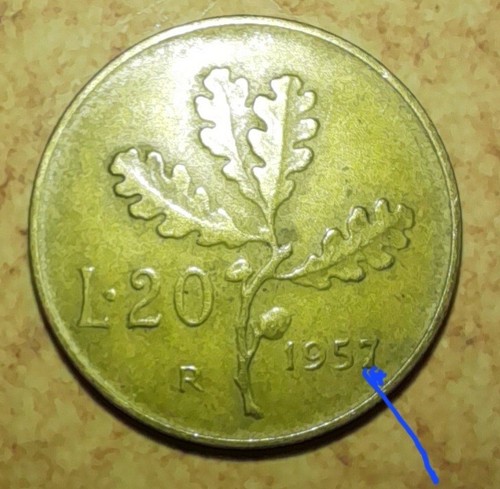 Moneta lire italiane - da, 20