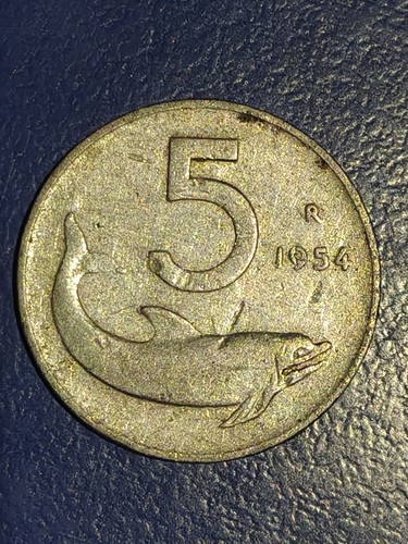 Moneta lire delfino - moneta,
