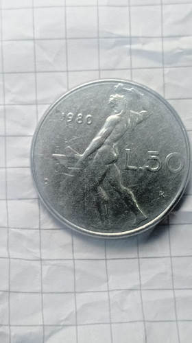Moneta rara italiana - 50, lire