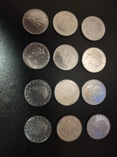 Lotto monete 50 lire - 12, da