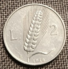 2 LIRE SPIGA 1946 BB+ MONETA