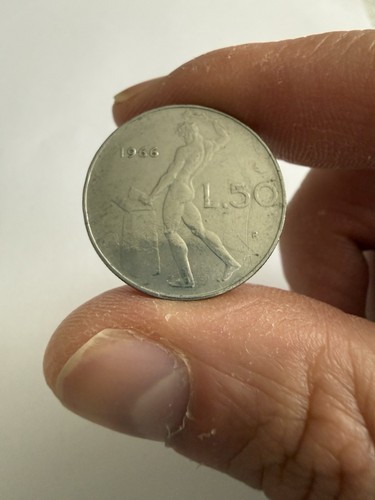 Moneta rara 50lire anno - da,