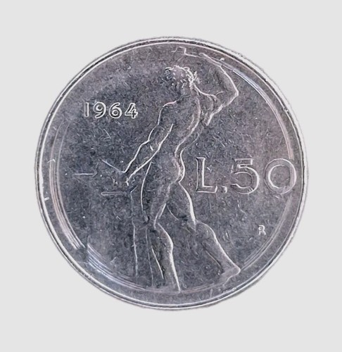 Moneta lire 1964 repubblica - moneta, 50