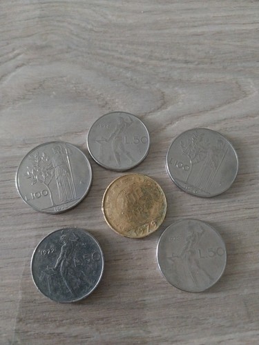 Monete lire italiane - monete,