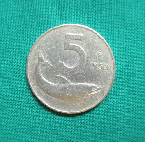 Rara moneta italiana lire - moneta, 5