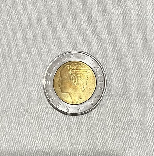 Moneta rara 500 lire con - lire,