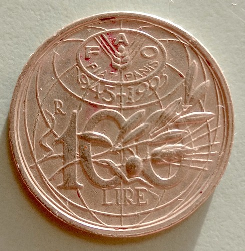 Moneta 100 lire fao 1945 - moneta,