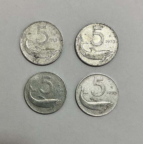 Set monete lire delfino - set,