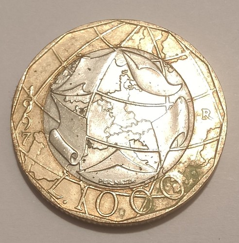 Moneta rara 1000 lire - da, del